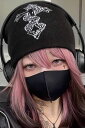 gibous(ギボス) snake cross digital beanie