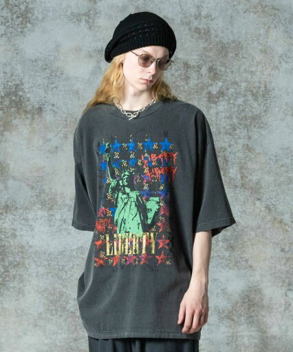 glamb(グラム)GB0325/CS08 : Liberty T-shirt / リバティTシャツ - Black glamb(グラム)GB0325/CS08 : Liberty T-shirt / リバティTシャツ - Black