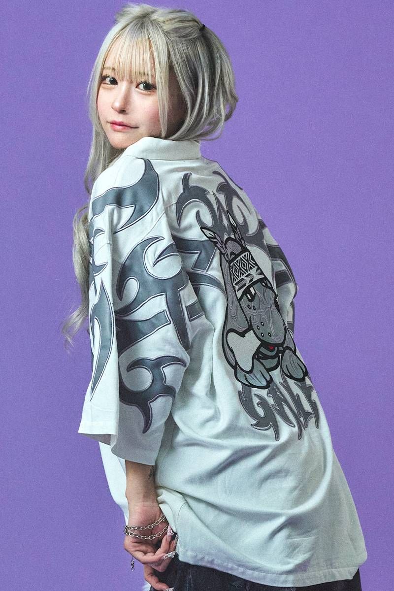 GALFY (ガルフィー) 部族長シャツ - O.White