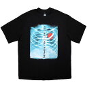 RED HOT CHILI PEPPERS Unisex Oversized Boxy バンドTシャツ: X-Ray (Black) - BLACK