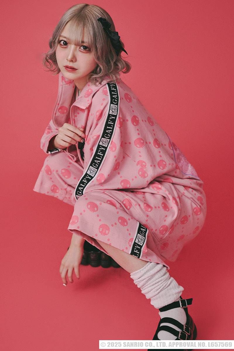 クロミ×GALFY(ガルフィー) ドクロだらけ夏セットアップ - Pink