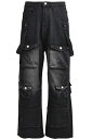 BLXCK Tokyo(ブラック・トーキョー) Strap Wide Denim Pants