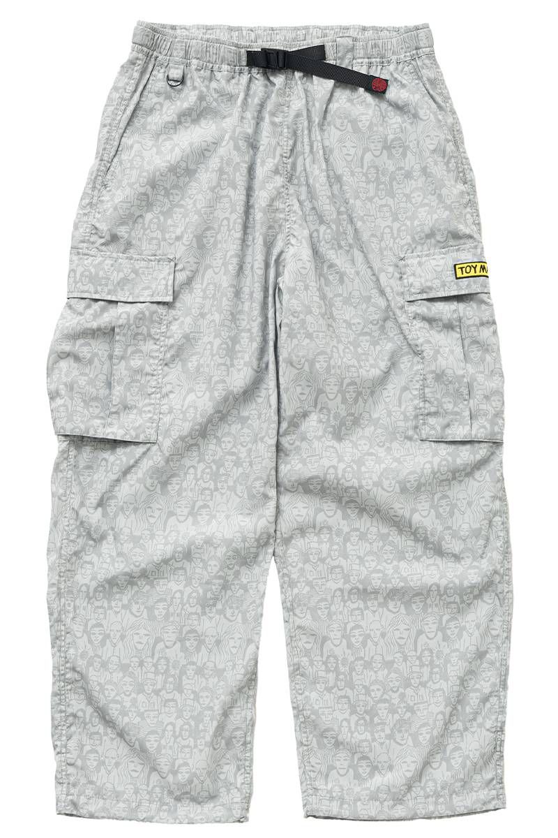 TOY MACHINE (トイ・マシーン) FACE IN THE CROWD DRY EASY CARGO PANTS - L.Gray
