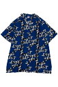 over print (オーバープリント)chain logo Rayon Shirts