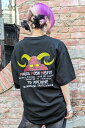 MxMxM × TOY MACHINE (トイマシーン) MMMONSTER HORN SS TEE - Black