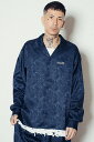 Subciety (サブサエティ) Paisley open collar L/S shirt - Navy