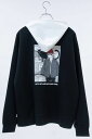 Red Cap Girl(レッド・キャップ・ガール) シルクタッチダンボールニットツートーンパーカー - Black
