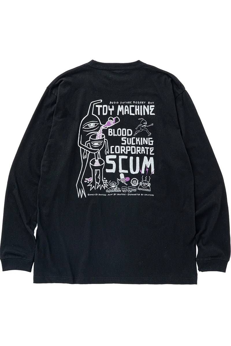 TOY MACHINE(トイマシーン) BSCS LONG TEE - Black