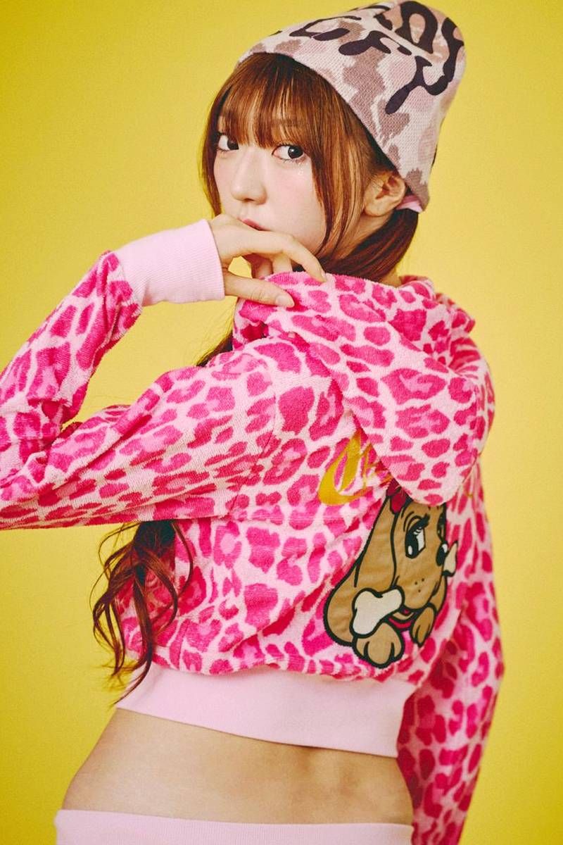 GALFY(ガルフィー) フユGAL 豹パーカー - Pink Leo...(4)