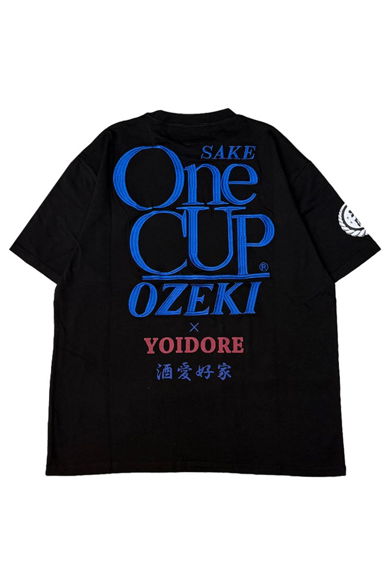 ワンカップ大関×YOIDORE (ヨイドレ) コラボS/S Tee - Black