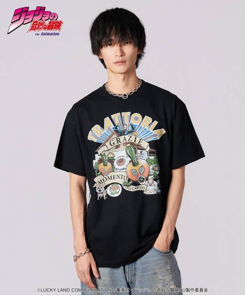 ジョジョの奇妙な冒険xglamb(グラム) Tonio's Stand T-shirts - Black