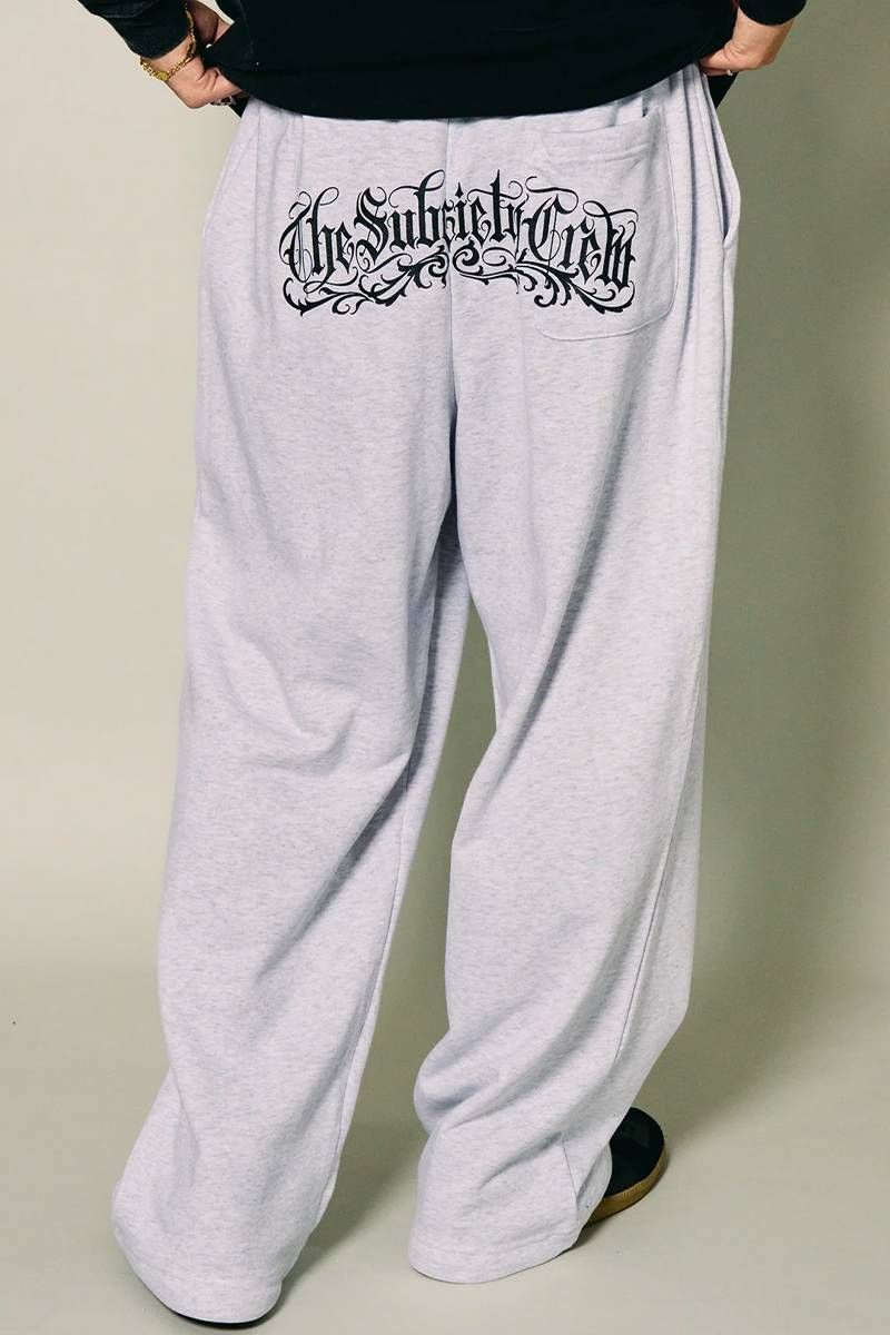 Subciety(サブサエティ) Wide sweatpants - Ash