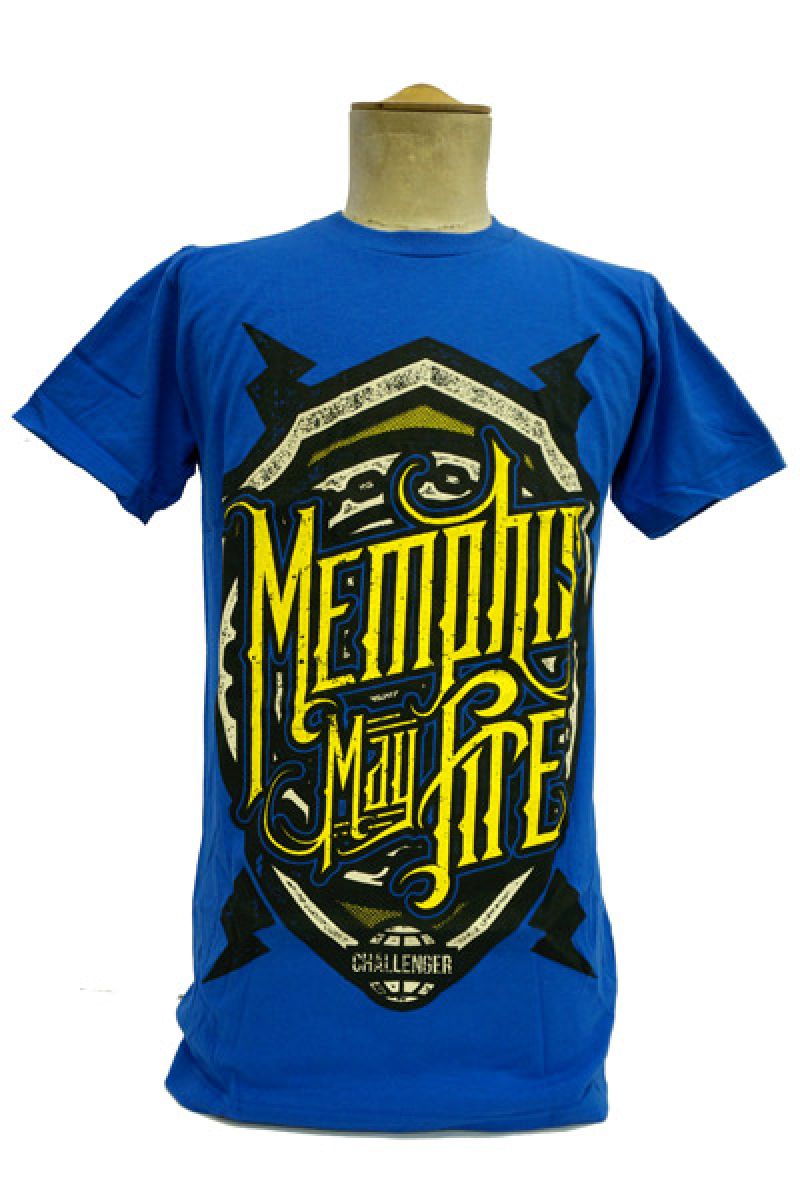 MEMPHIS MAY FIRE Shield Royal Blue - T-Shirt 2