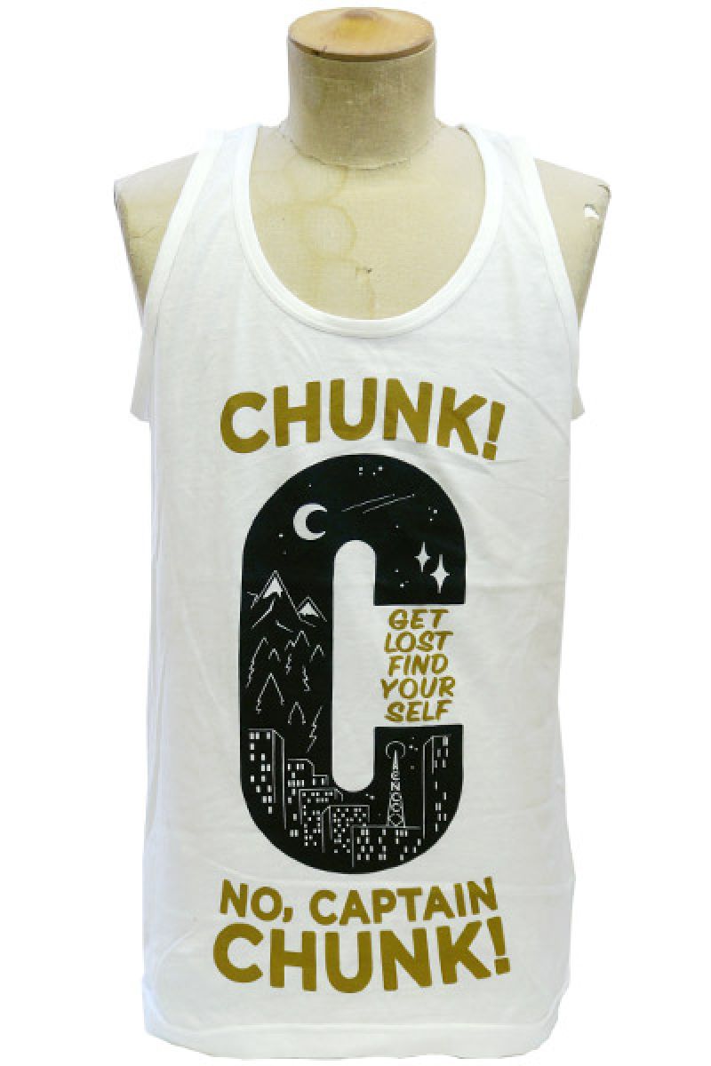 CHUNK!NO,CAPTAIN CHUNK! City Night White - TankTop