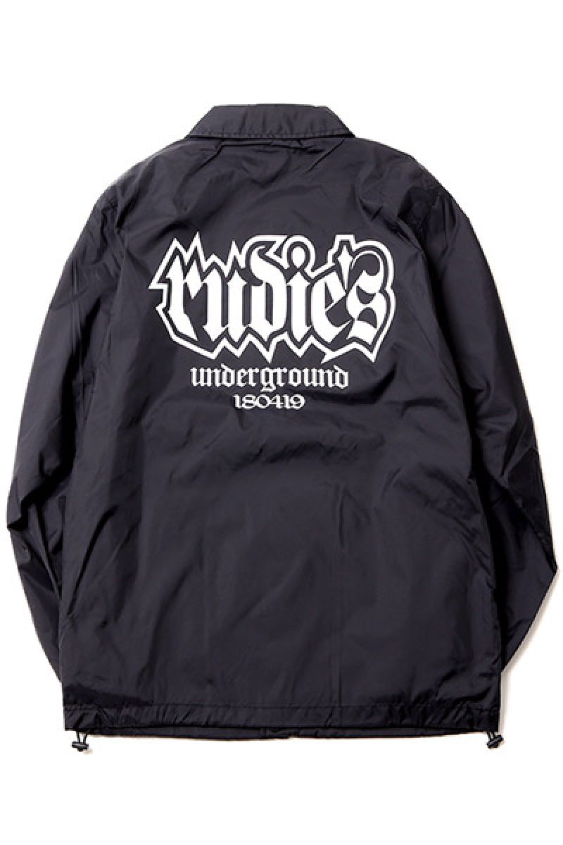 RUDIE'S ([fB[Y) SPARK COACH JACKET BLACK