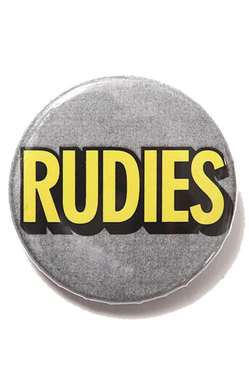 RUDIE'S (롼ǥ) CAN BADGE SOLID PHAT GRAY