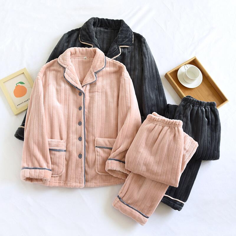 送料無料 カップル パジャマ 男性 女性 セットアップ 上下セット ルームウェア ホーム 冬物 もこもこ 長袖 部屋着 ロングパンツ 長パンツ 寝巻き 寝間着 シンプル 父の日 母の日 彼女 彼氏 お誕生日 プレゼント 入院 出張 転勤