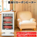 ヒーター 電気ストーブ カーボンヒーター おしゃれ 小型 暖かい 首振り120度 遠赤外線ヒーター 遠赤外線ストーブ 電気ヒーター タワー型 暖房機 脱衣所 ト...