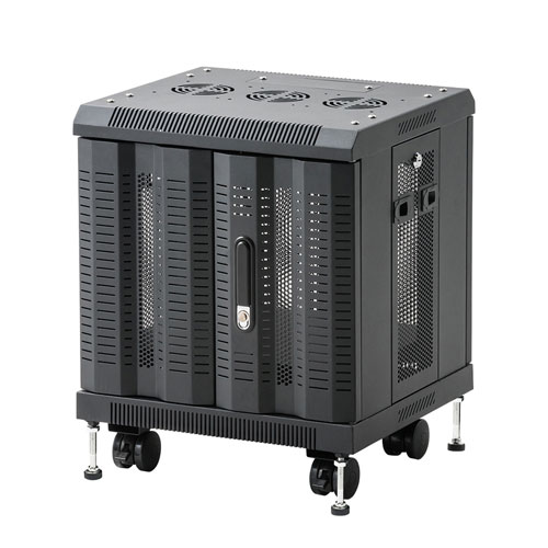 【アウトレット】マルチ収納ラック メッシュパネル 鍵付き H550 CP-SVCMULT4 サンワサプライ