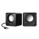 【アウトレット】コンパクトUSBスピーカー 手のひらサイズ USB接続 高出力6W パッシブラジエーター搭載 独立ボリュームスイッチ MM-SPU21BK サンワサプライ