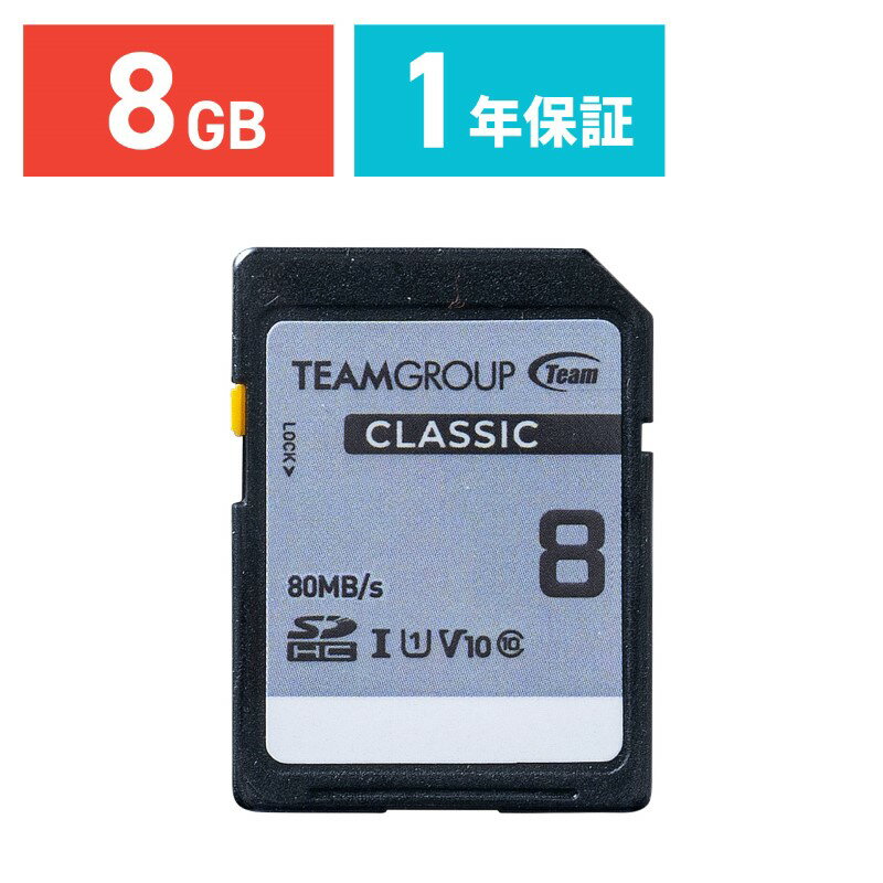 SDカード SDHCカード 8GB Class10 【ネコポス対応】 EZ6-HT8G10
