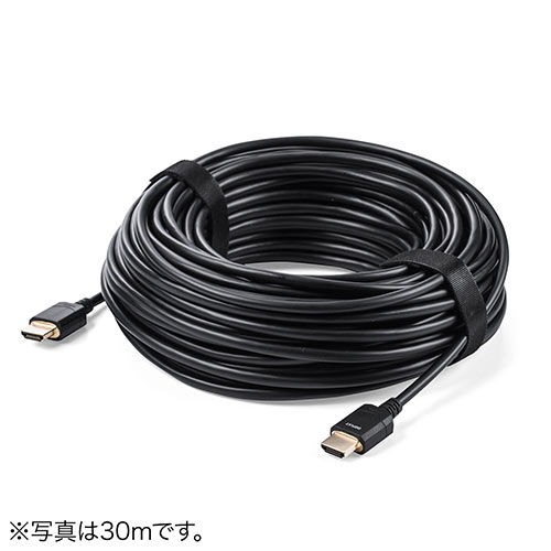 HDMI光ファイバケーブル_15m_4K/60Hz_18Gbps_HDR対応_バージョン2.0準拠品_ブラック_500-HD021-15_サンワサプライ