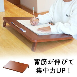 【クーポン配布中〜12/11まで】学習台 木製 傾斜 ライティングボード ノートパソコンスタンド 姿勢矯正 子供 オンライン 学習補助 ペントレー付き EZ2-STN059