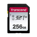 SDカード 256GB Class10 大容量 転送速度 SDXC UHS-I V30 TS256GSDC300S トランセンド【ネコポス対応】