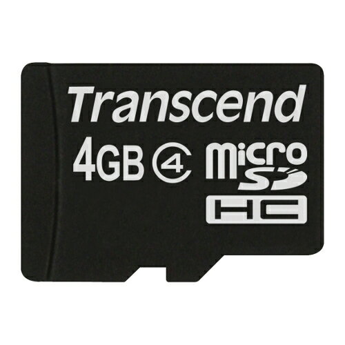 【最大2,500円クーポン発行中】microSDカード 4GB Class4 microSDHC マイクロSD 長期保証 TS4GUSDC4 トランセンド【ネコポス対応】