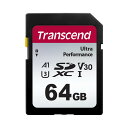【最大2,000円クーポン発行中】Transcend SDXCカード 64GB UHS-I U3 V30 A1 TS64GSDC340S【ネコポス対応】