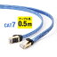 եåCAT7 LAN֥ ƥ7 եåȥ å峰 ®10Gbps Ӱ600MHz ĥޤɻߥС 50cm EZ5-LAN7MEFL-005