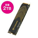 Transcend M.2 SSD 2TB PS5動作確認済 NVMe 1.4準拠 PCIe Gen4×4 3D NAND TS2TMTE250S トランセンド【ネコポス対応】