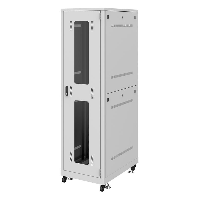 サーバーラック 19インチ eia 業務用 キャスター アジャスター セキュリティ 42U データーセンター 【..