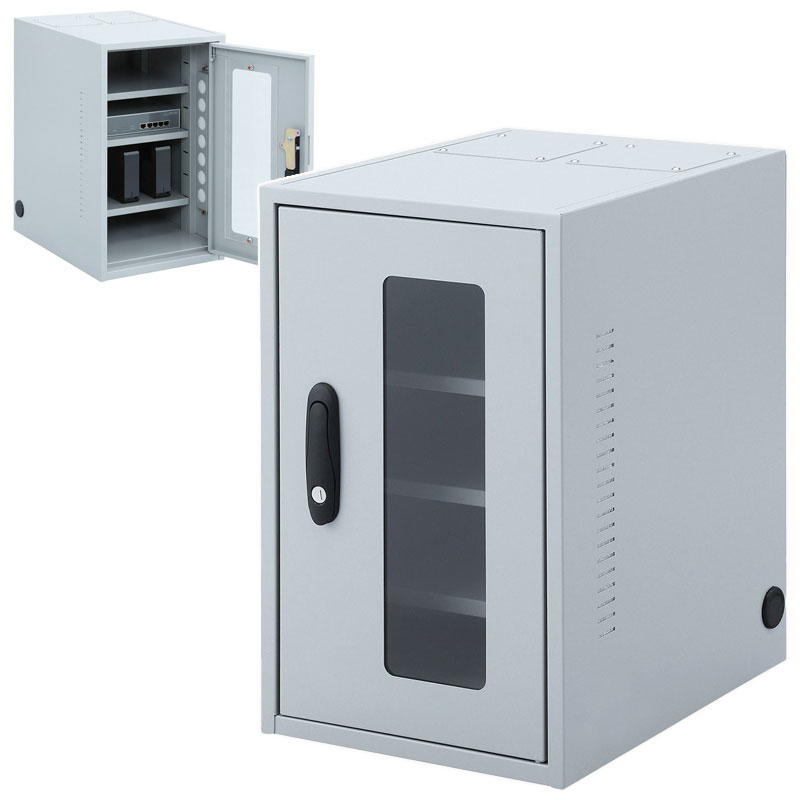 ネットワーク機器収納ボックス 防塵 簡易 鍵付き NAS HDD W300  MR-FAKBOX300 サンワサプライ