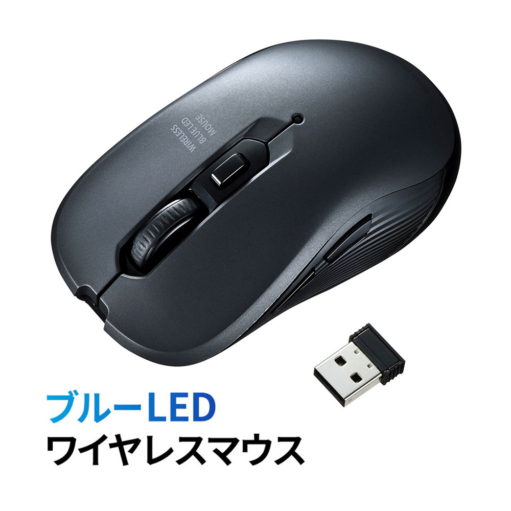 磻쥹ޥ ̵  ɥܥ ץ USB   5ܥ 2.4GHz ̵ޥ Type-A 쥷С DPI Сƥ ᥿å EZ4-MA097GM