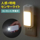 人感センサーライト 屋内 廊下 室内 LED 充電 AC電源 コンセント 足元灯 ナイトライト 寝室 廊下 玄関 フットライト マグネット取り付け 小型 EZ8-LED084