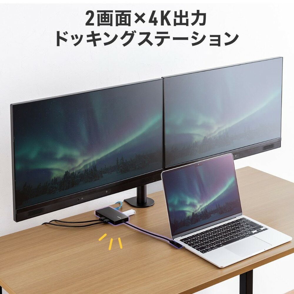 ɥå󥰥ơ HDMI 2̽ PD D100W 4K/60Hzб USB-C³ USB ޡPDб ɥ꡼ ͭLAN Lץ ֥Ĺ20cm EZ4-HUBCP25BK