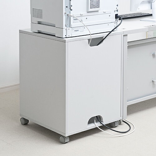 プリンタ台_キャスター_プリンタラック_レーザープリンタ対応_高さ70cm_ボックスタイプ_EZ1-LPS005