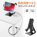 【ランク別最大P10倍~4/27 9:59まで】タブレット セキュリティスタンド ワイヤー付き 7.9インチ～13インチ用 iPad Pro12.9インチ iPad 9.7インチ iPad Air mini対応 EZ2-SL057