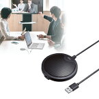 PCマイク USB 無指向性 全指向性 高音質 動画投稿 Web会議 小型 Skype Zoom Teams ミュートボタン EZ4-MC011