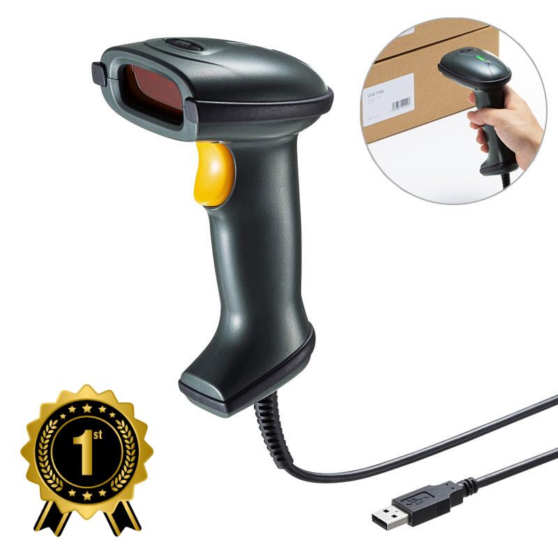 【最大1,000円オフクーポン発行中】【楽天1位受賞】バーコードリーダー 1次元 レーザー USB スタンド ケーブル 2m 据え置き 卓上 正確 BCR-00...