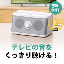 【楽天1位受賞】テレビスピーカー 手元 有線 TV用 手元延長 電池式 USB給電対応 ホワイト 敬老の日 母の日 父の日 プレゼント EZ4-SP087W