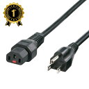 【楽天1位受賞】抜け防止ロック付き電源コード 3P 1m ブラック APW12-515C13LK01 サンワサプライ