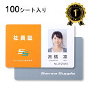 【楽天1位受賞】インクジェット用IDカード 穴なし はがきサイズ 100シート入り 200カード JP-ID03N-100 サンワサプライ