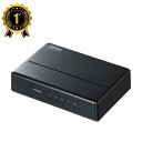 【楽天1位受賞】スイッチングハブ 5ポート ギガビット マグネット付き LAN-GIGAP501BK サンワサプライ