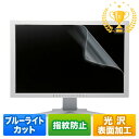 【楽天1位受賞】ブルーライトカットフィルム 21.5型ワイド対応 液晶保護 指紋防止光沢 LCD-215WBC サンワサプライ