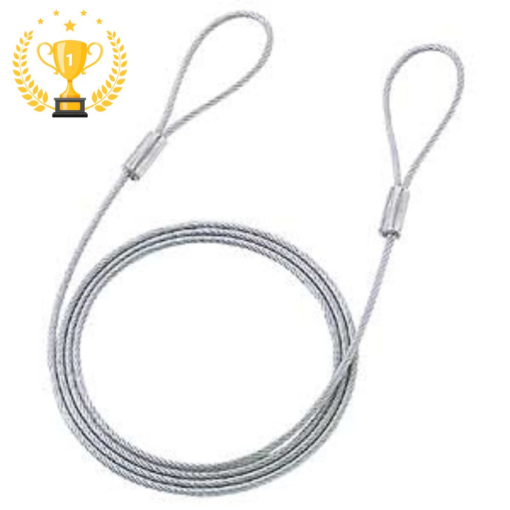 【最大1,000円オフクーポン発行中】【楽天1位受賞】eセキュリティで使用するワイヤー 長さ1.5m、径3.5mm SLE-1W サンワサプライ【ネコポス対応】