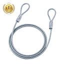 【楽天1位受賞】eセキュリティ ワイヤー、長さ1.5m 直径6.0mm SLE-4WN サンワサプライ
