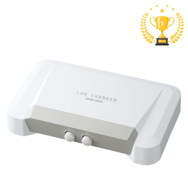 【最大1,000円オフクーポン発行中】【楽天1位受賞】LAN切替器 2回路 スイッチ 手動 ネットワーク SW-LAN21 サンワサプライ