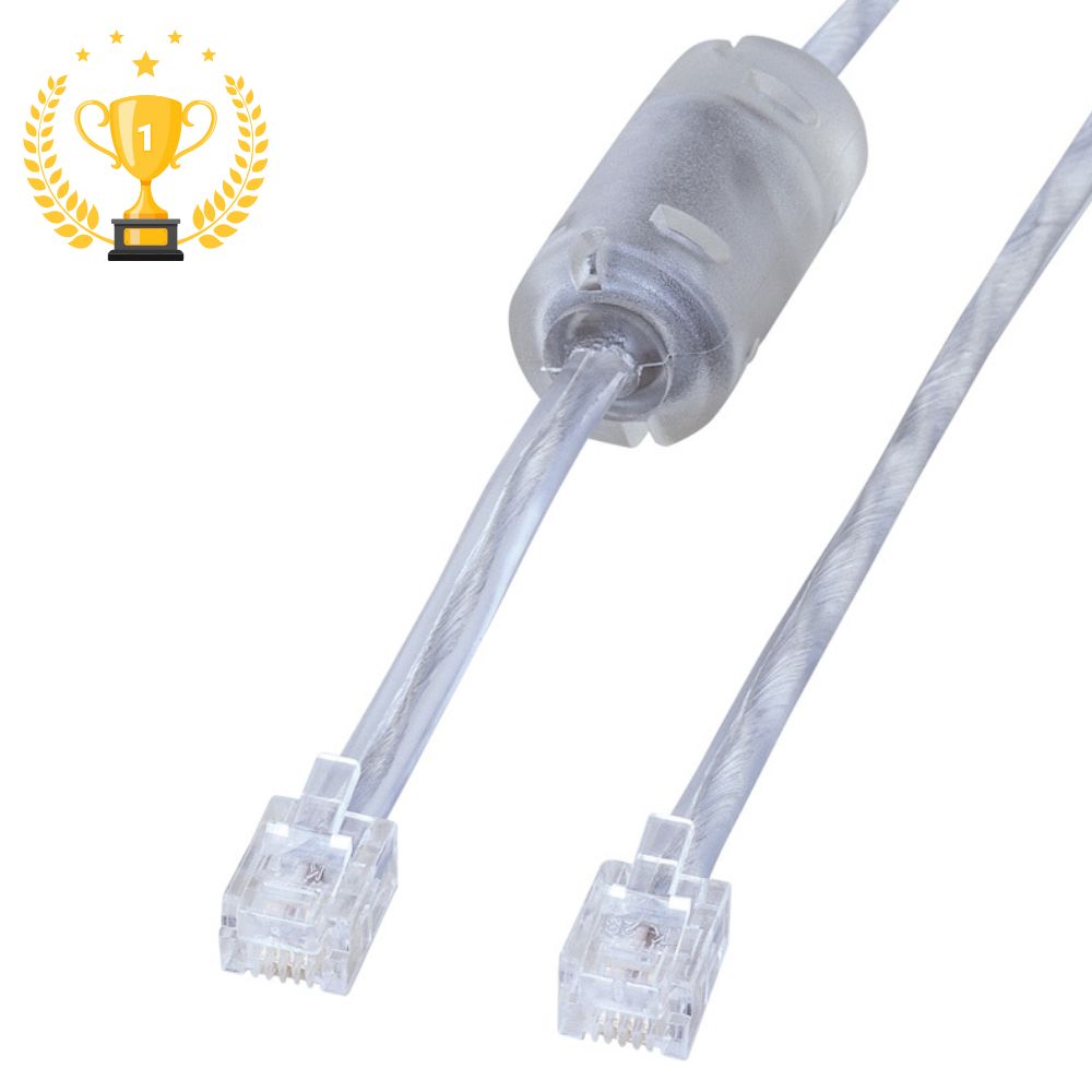 【最大1,000円オフクーポン発行中】【楽天1位受賞】モジュラーケーブル コア付 シールド ツイスト シルバー 0.2m TEL-FST-02N2 サンワサプラ...